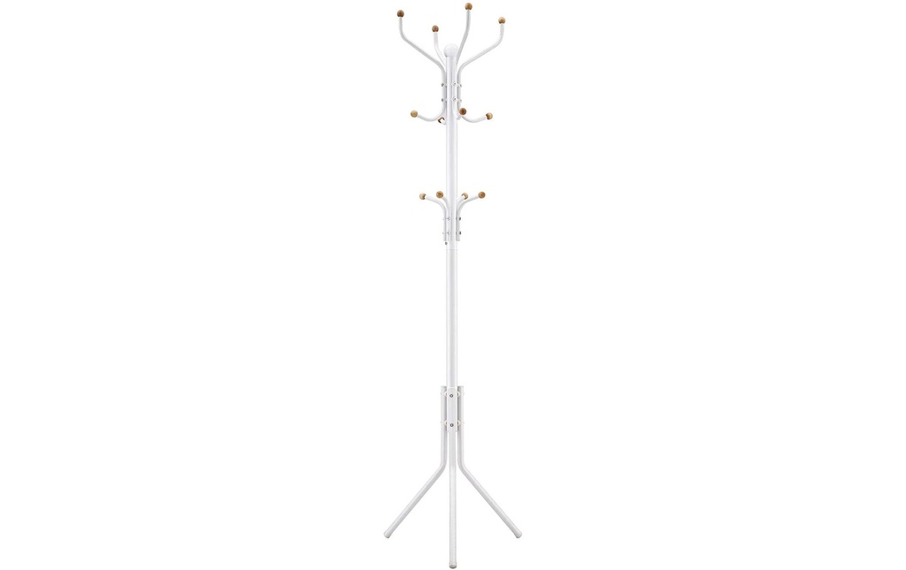 Songmics Porte-manteau 182 cm, Blanc, Métal