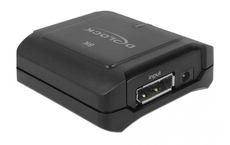 Delock DisplayPort 1.4 Répétiteur 8K 30 Hz Cascadable, noir