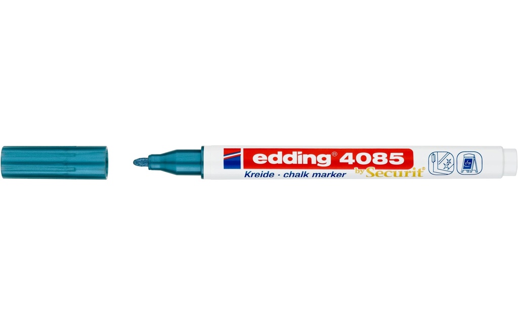 EDDING Marqueur craie 4085 bleu mét.