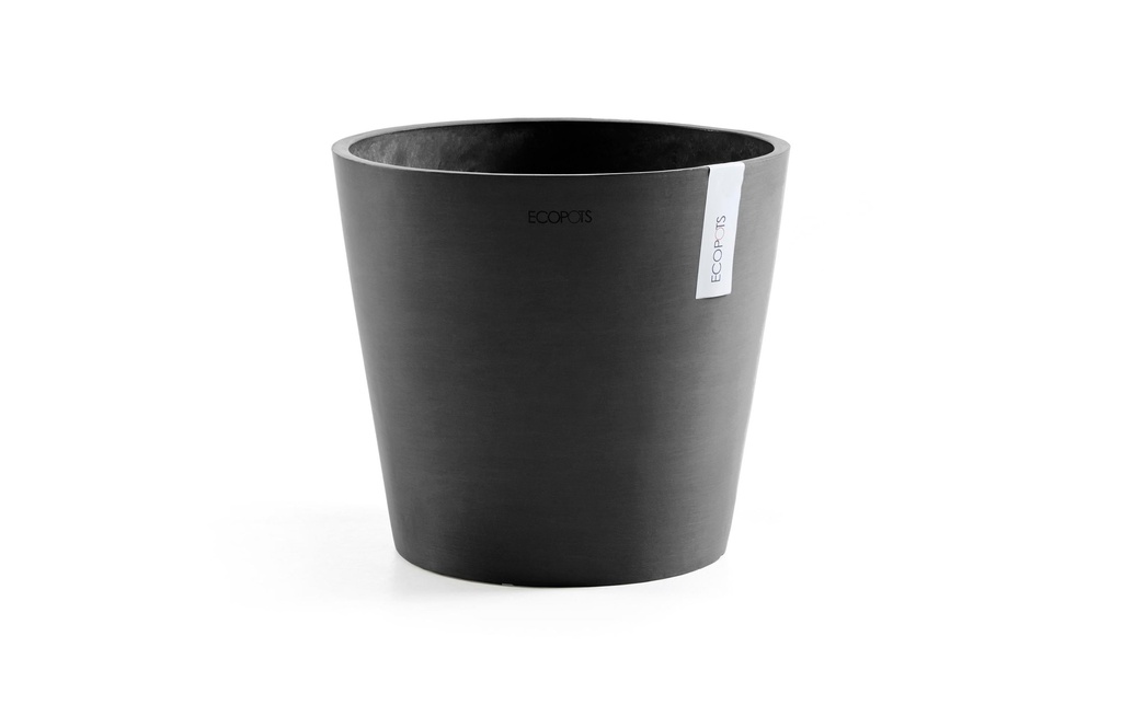 Ecopots Pot à fleur Amsterdam 30, Gris foncé