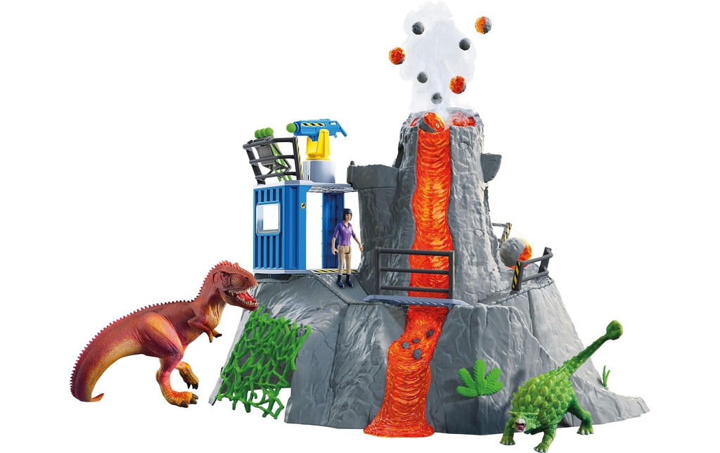 Schleich Ensemble de figurines Grande expédition volcanique