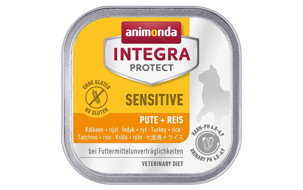 Animonda Integra Protect Nourriture humide Sensitive Dinde &amp; Riz, 100 g