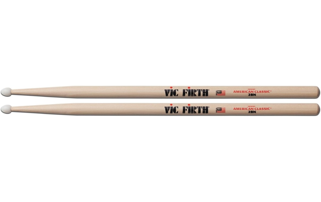 Vic Firth Baguettes de batterie 2BN – 1 Paire/s