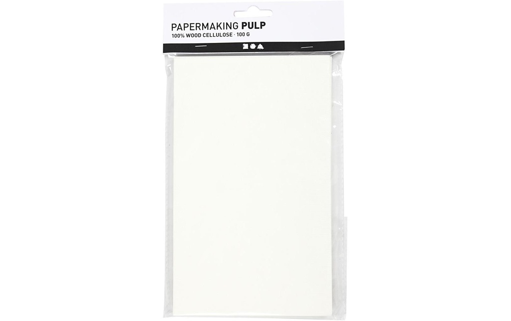 Creativ Company Papier fait à la main 20 x 12 cm, 100 g, blanc