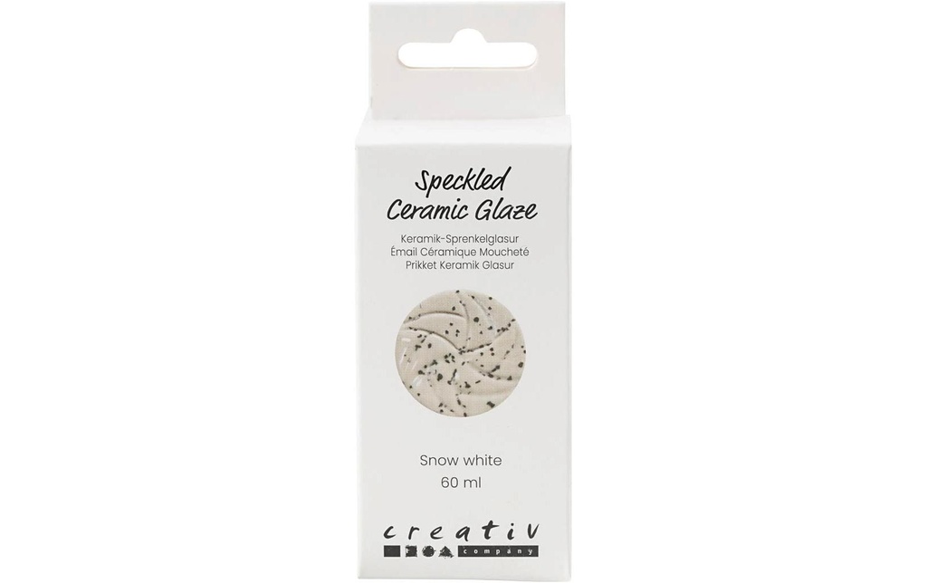 Creativ Company Émail céramique 999 - 1060 °C, 60 ml, Blanc