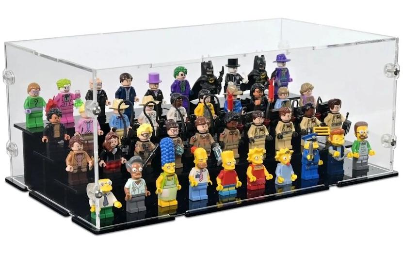 iDisplayit Modules de construction Présentoir en acrylique pour 40 mini-figurines LEGO