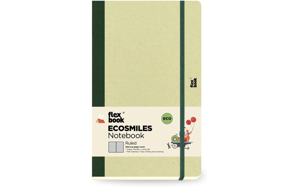 FLEXBOOK Livre note lign.13x21cm kiwi