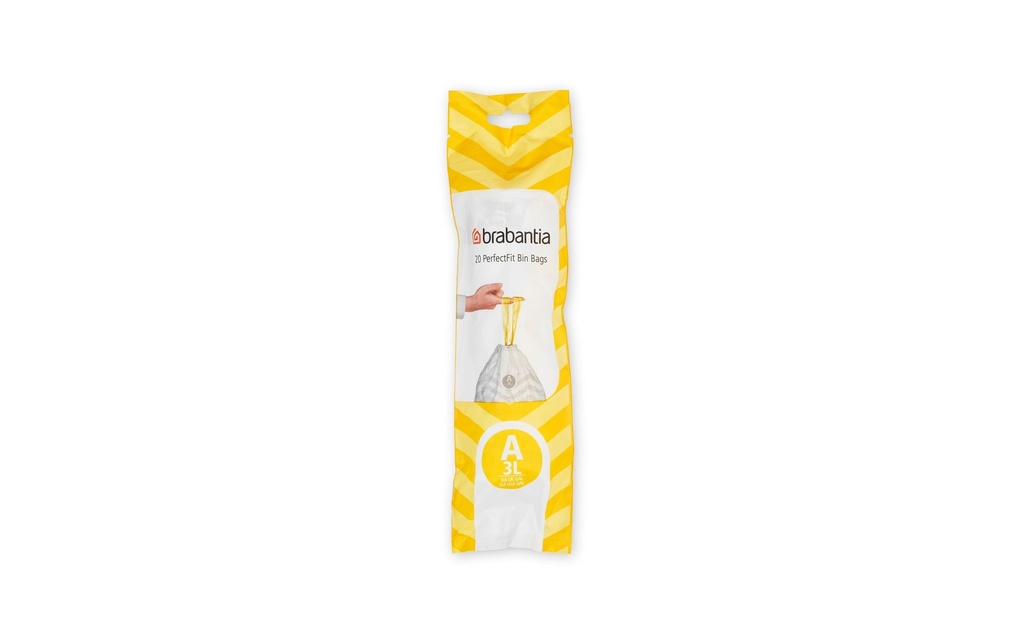  Sacs à ordures 3lt. blanc (20 pces)