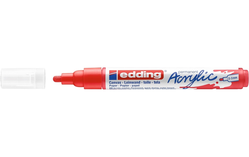 EDDING Marq. acryl. 5100 m. rouge