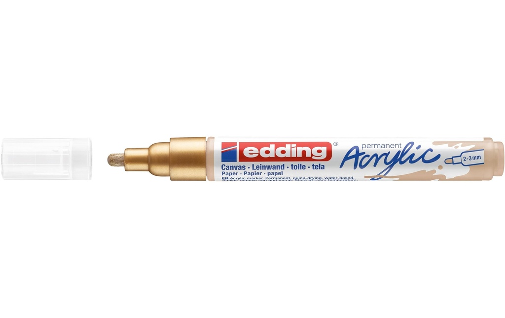 EDDING Marq. acryl. 5100 m. or préc