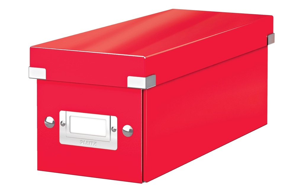 Leitz Boîte d’archivage WOW CD, rouge métallique