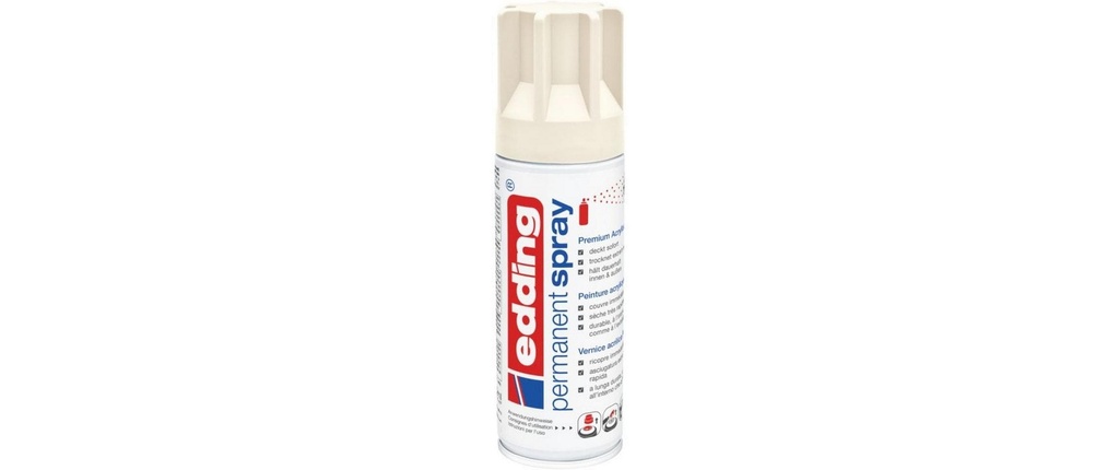 EDDING Acrylla.Spray satiné matt crèm (200 pces)