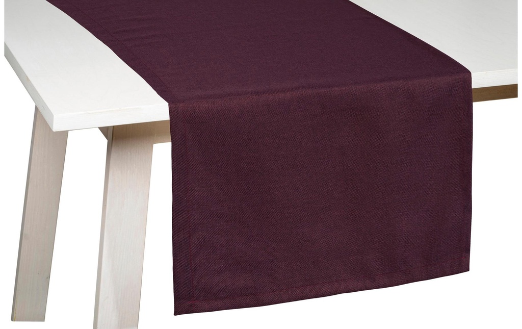 Pichler Chemin de table Panama 50 cm x 150 cm, Plum