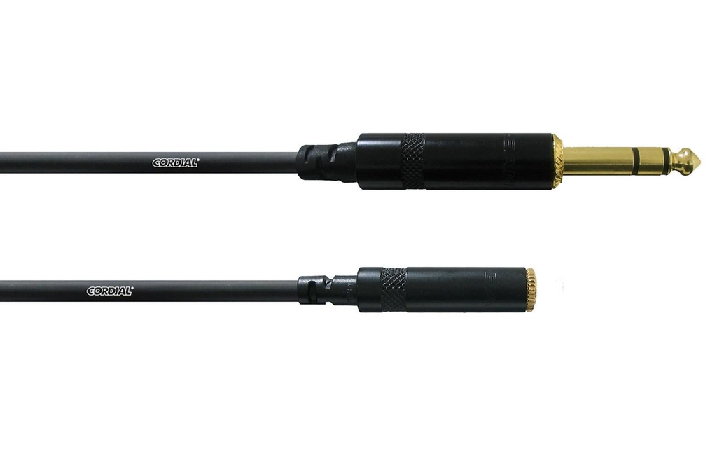 Cordial Câble audio CFM 3 VY jack 6.3 mm - jack 3.5 mm 3 m