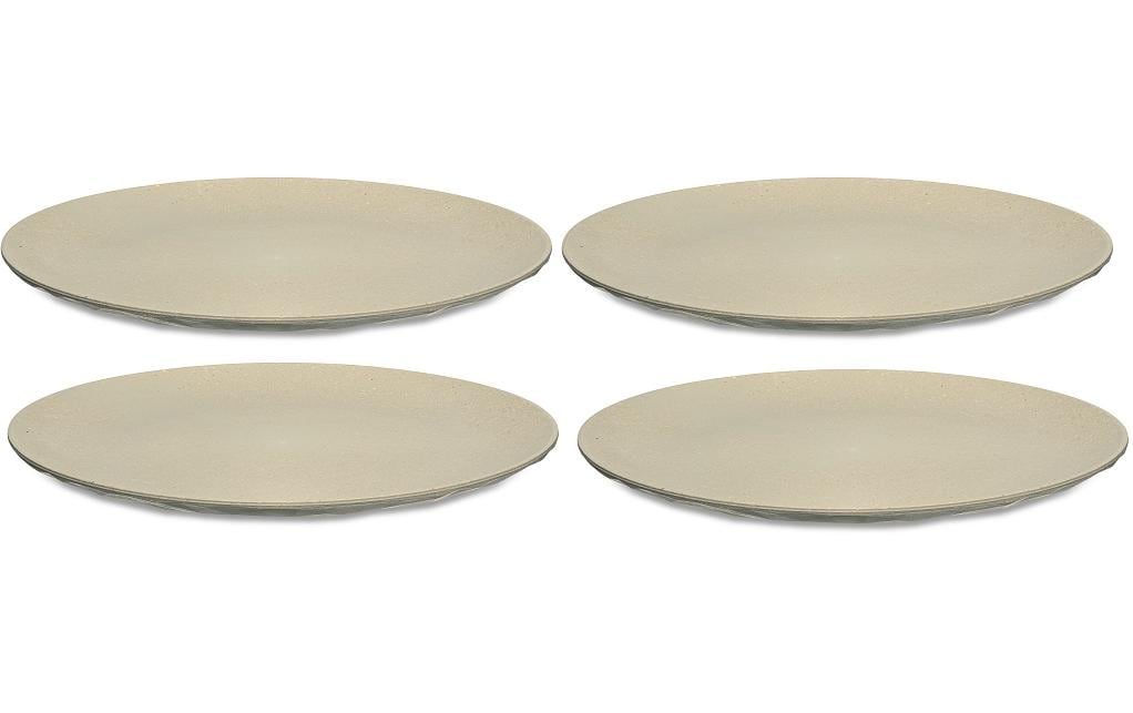 Koziol Assiette non décorative Club 4 Pièce/s, Sabler/Jaune