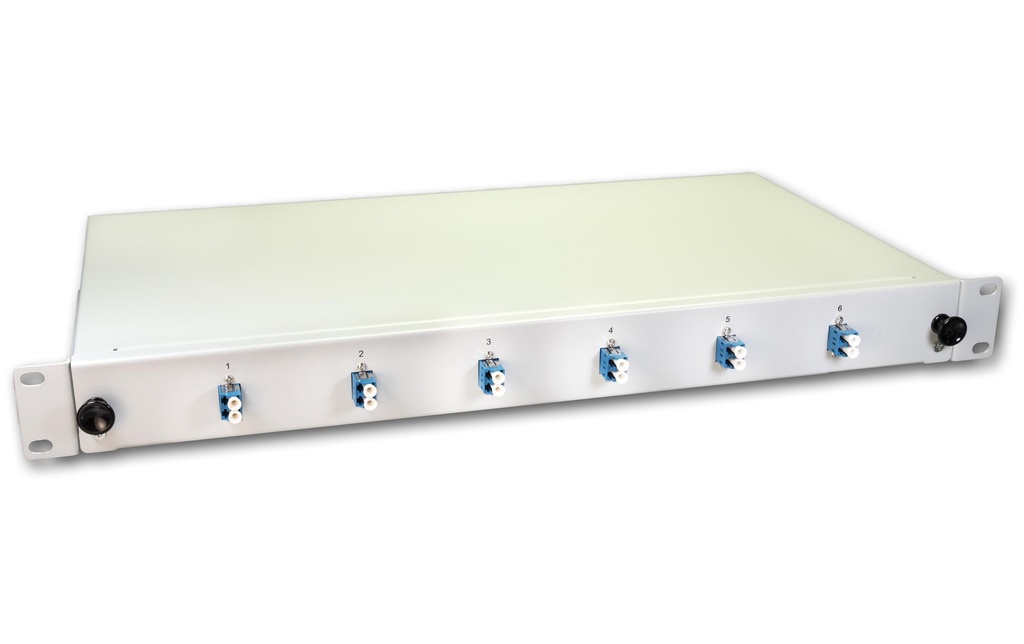 Lightwin Boîte d’épissure 12 fibres, 6x DLC SM, 9/125µm OS2 Pigtail