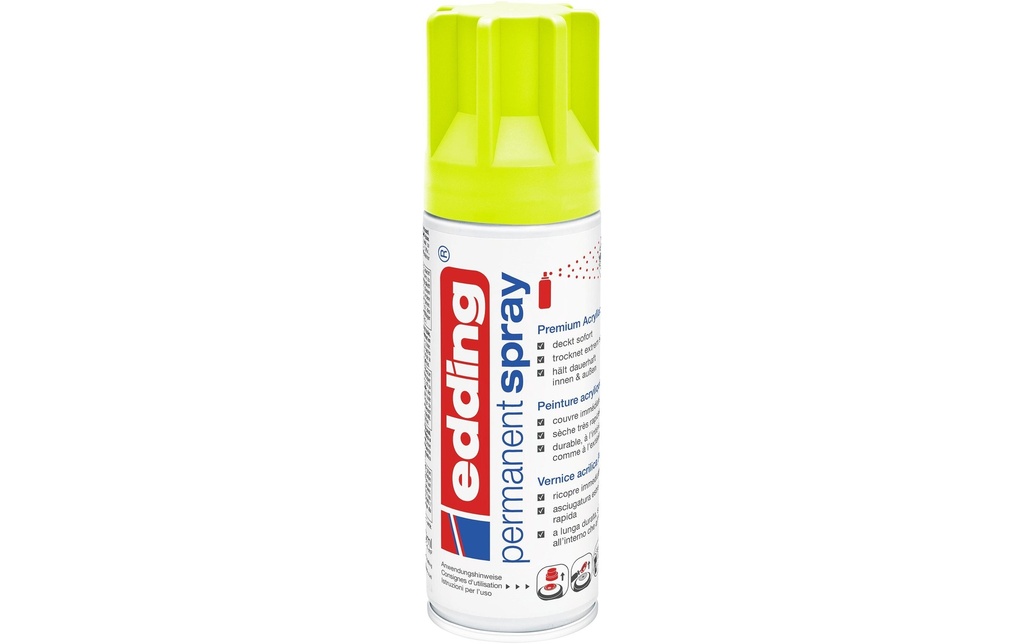 EDDING Laque acryliq.spray jaune fluo (200 pces)