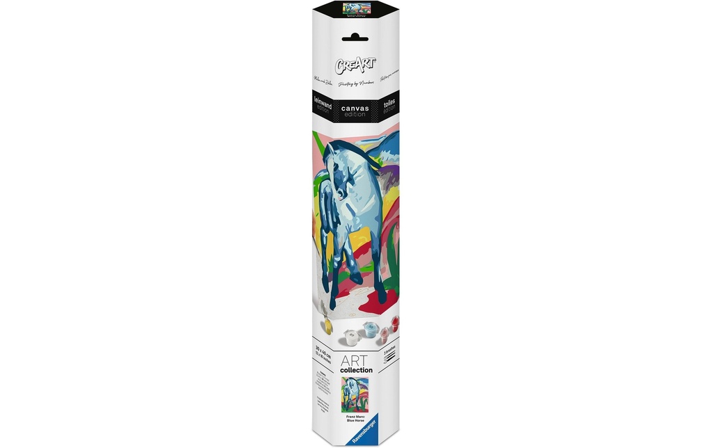 Ravensburger Peinture par numéros CreArt Canvas Franz Marc Cheval bleu