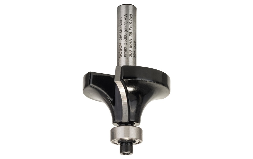 Bosch Professional Fraise pour arrondi Standard for Wood R1 12 mm, L 18.6 mm, G 60 mm