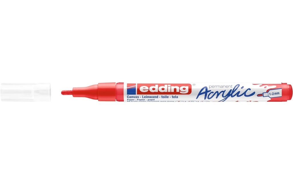EDDING Marqueur acryl.5300 f.rouge vi