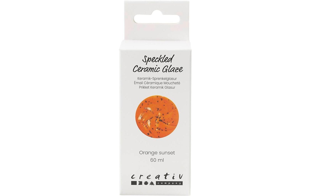 Creativ Company Émail céramique 999 - 1060 °C, 60 ml, Orange