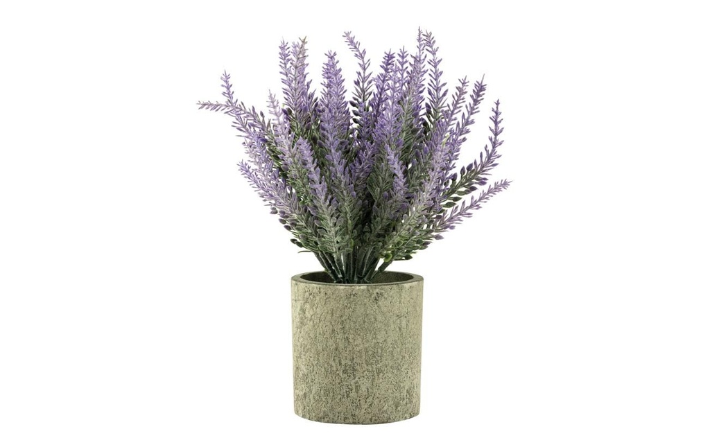Dekomat AG Plante artificielle Lavande en pot 22 cm