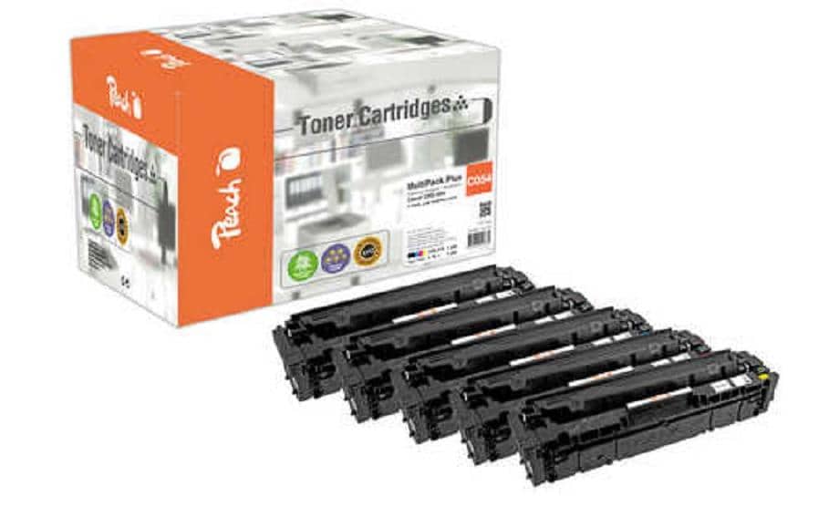 Peach Kits de toner Canon CRG-054 MultiPack Plus BK/C/M/Y
