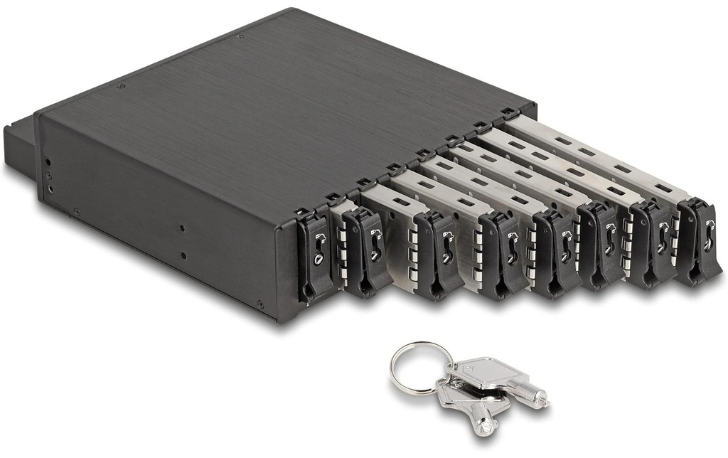 Delock Cadre amovible 5.25 pour 8 x M.2 NVMe SSD M.2
