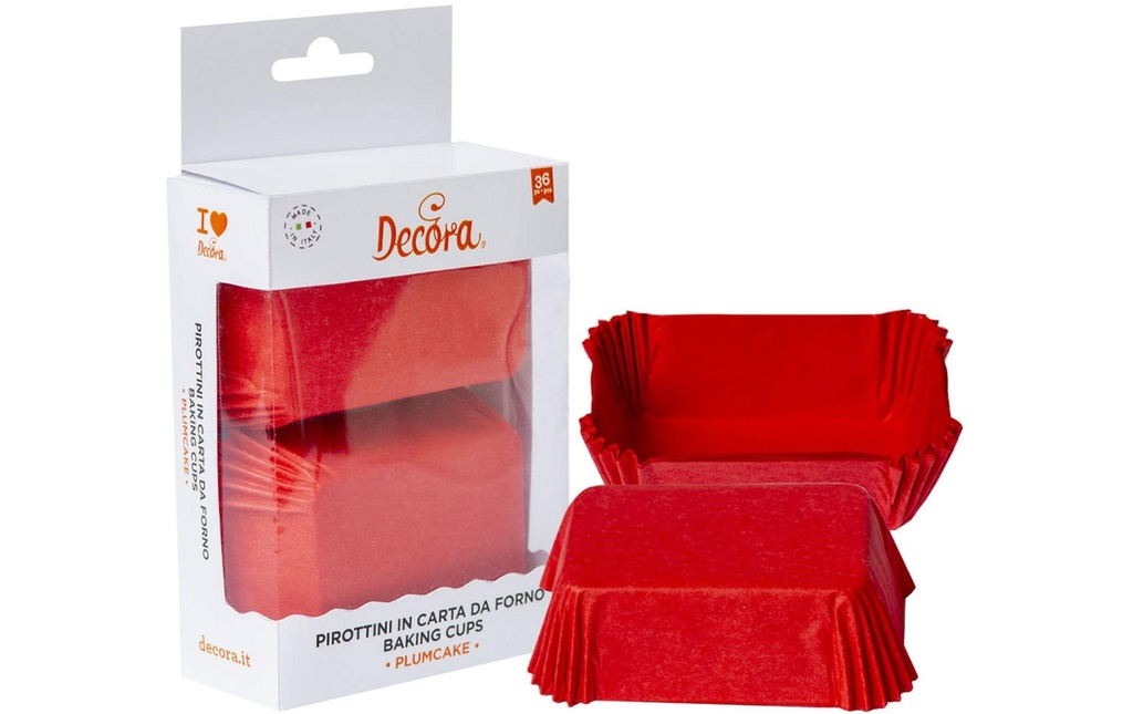 Decora Mini moule à gâteau 36 Pièce/s, rouge