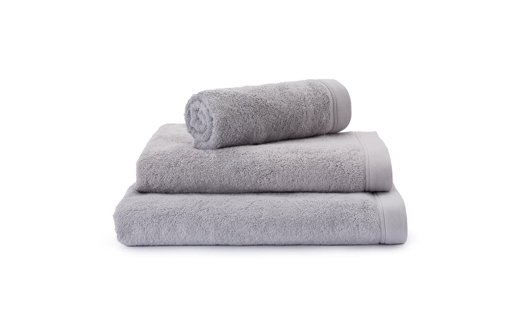 Urbanara Set de linge éponge Faia 4 pièces, Gris clair