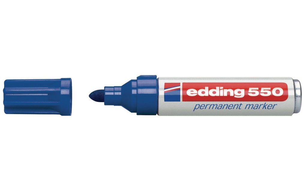 EDDING Marqueur permanent 550 bleu