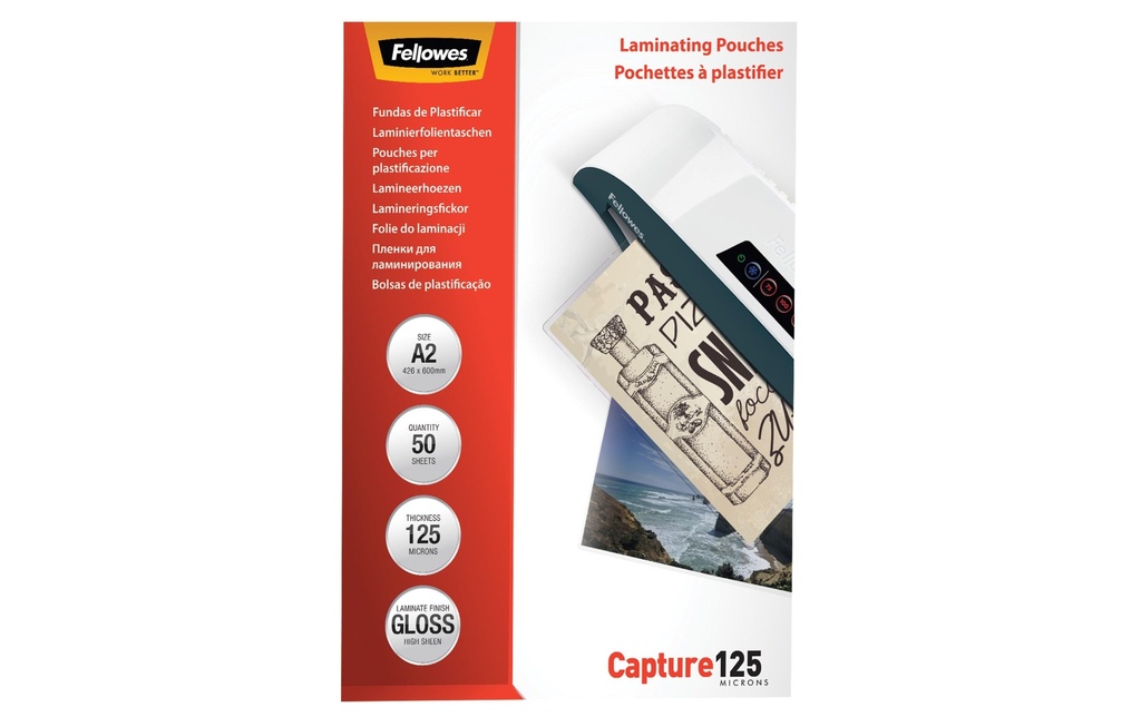 Fellowes Film laminé A2, , 50 Pièce/s, brillant