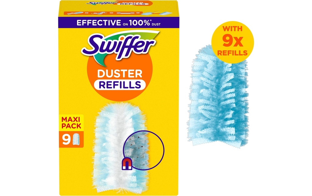 [122023379] SWIFFER Rech.pr.aimant à poussière (9 pces)