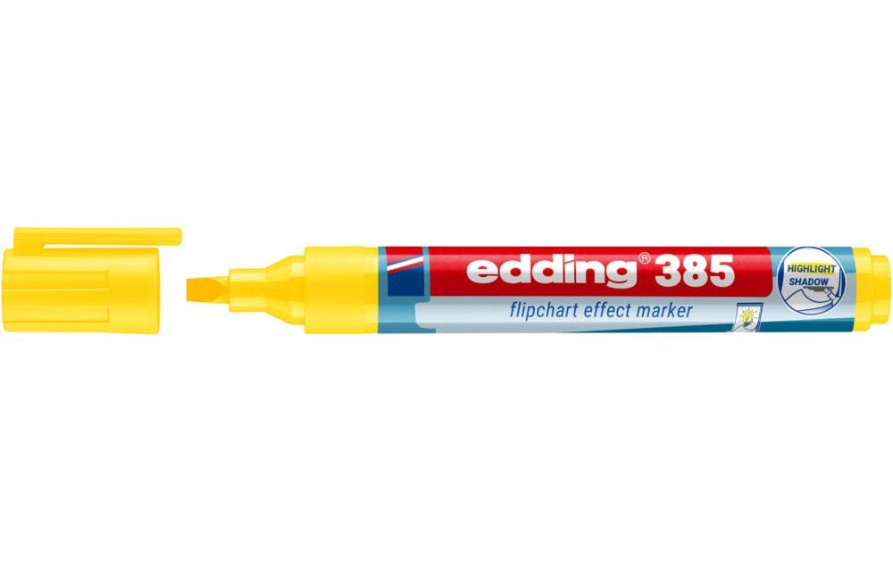 edding Marqueur pour flipchart 385 Jaune