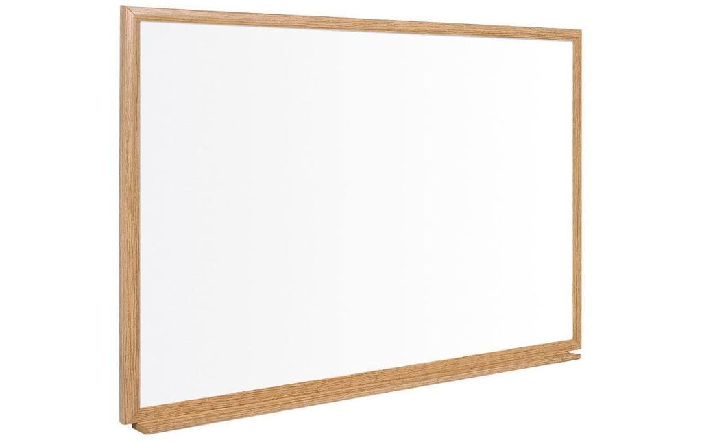 Bi-Office Tableau blanc magnétique 90 cm x 120 cm, Blanc