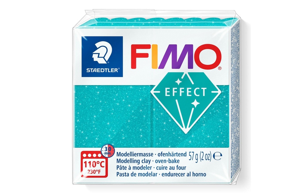 Fimo Matière à modeler Effet 57g Galaxy turquoise