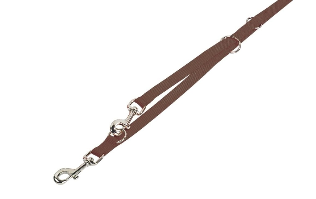 Nobby Laisse de chien Classic M, 2 m, 20 mm, marron