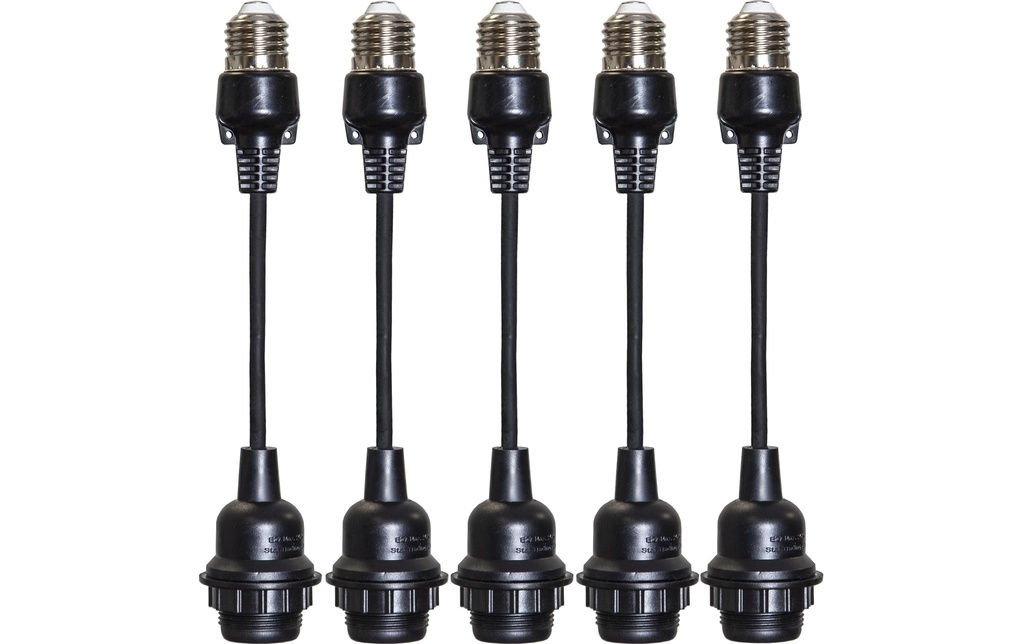 Star Trading Suspension 5x E27 Noir