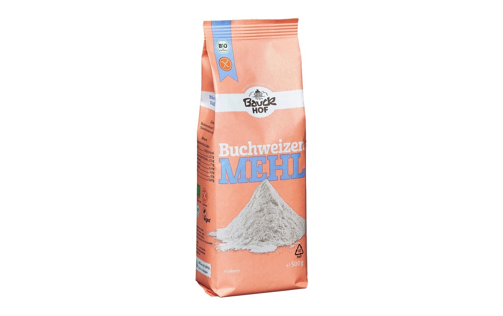 Bauck Mühle Bio  Farine de sarrasin complet sans gluten 500 g