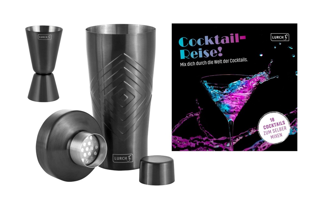 Lurch Kits à cocktail & livre de recettes 3 pièces, 0.6 l, Smoke Gray/Grey