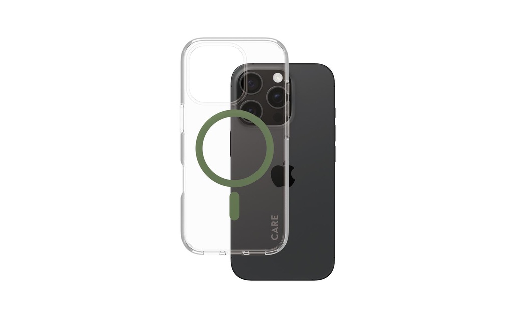 CARE Coque arrière Flagship iPhone 16 Pro Vert