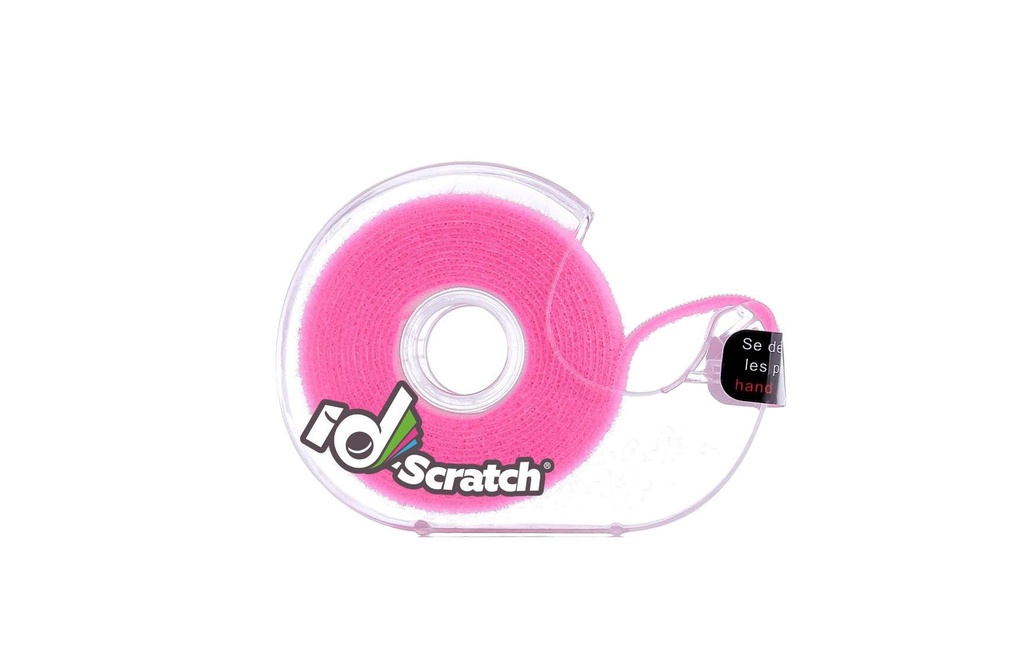 Patchsee Boîte de bande auto-agrippante ID-SCRATCH Boîte distributrice Rose fluo