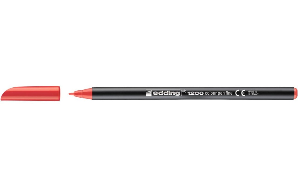 EDDING Stylo fibre 1200 rouge