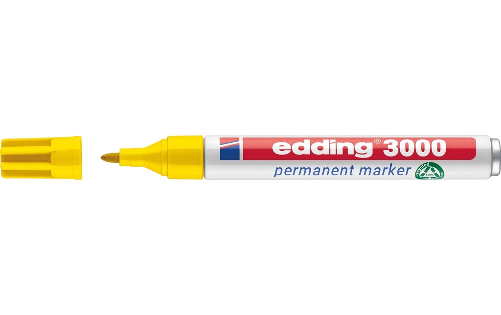 EDDING Marqueur permanent 3000 jaune