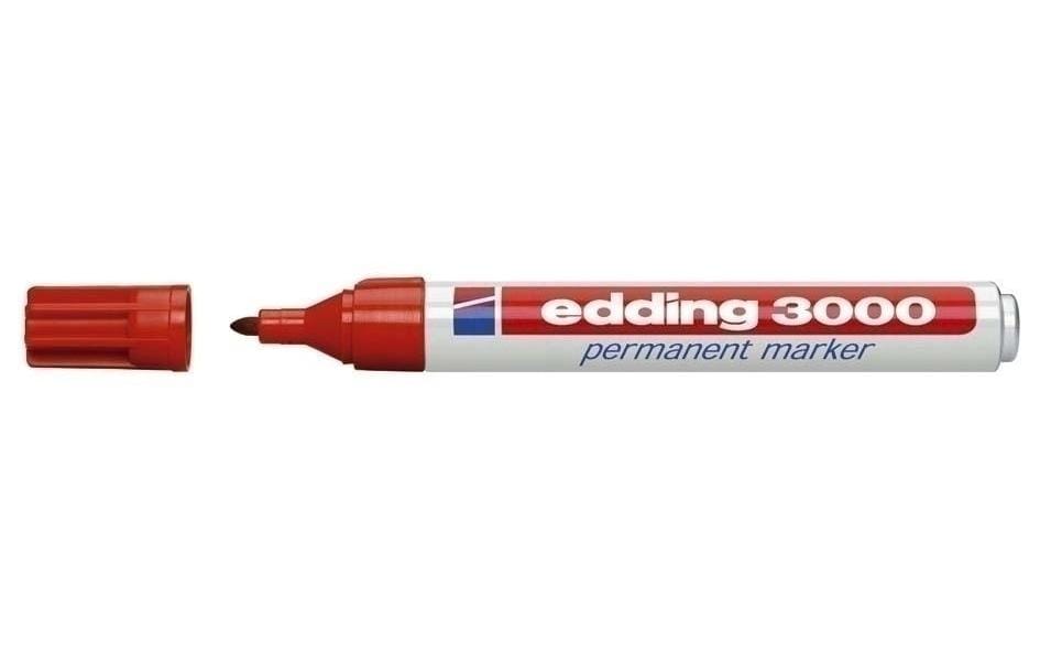 EDDING Marqueur permanent 3000 rouge
