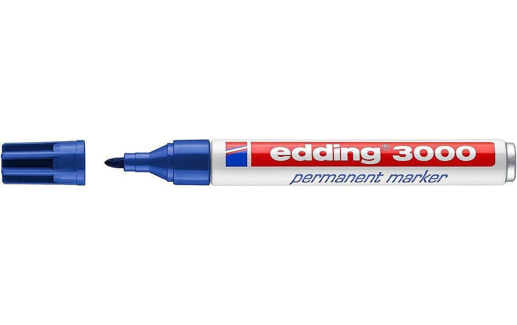 EDDING Marqueur permanent 3000 bleu