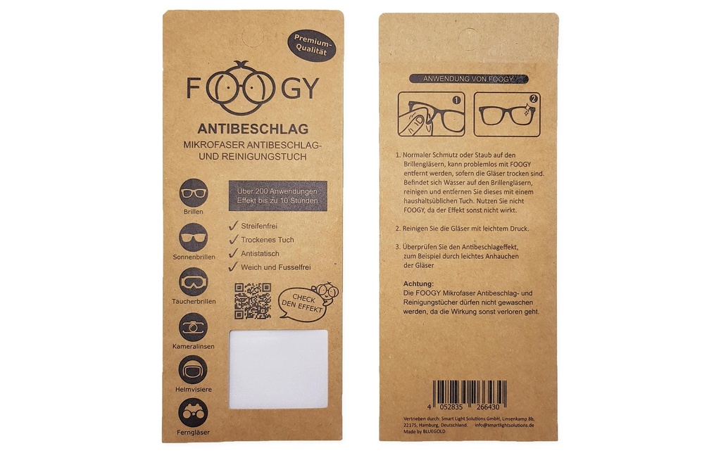 Haushaltsware Chiffon de nettoyage en microfibre Foggy 1 Pièce/s, Gris