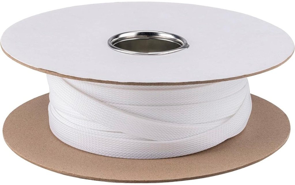 PureMounts Gaine de câble PM-SOCKS-20W-50 50 m x 20 mm Blanc
