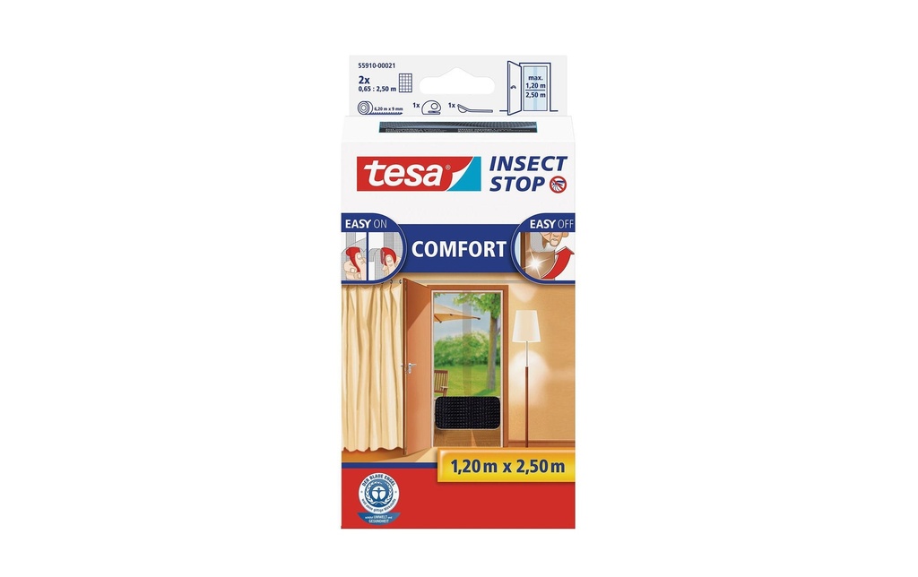 tesa Moustiquaire Insect Stop Comfort Türen anthracite