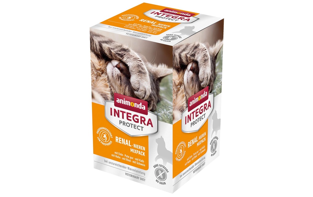 Animonda Integra Protect Nourriture humide Renal Nieren Mixpack, 6 x 100 g